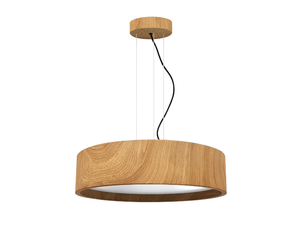 OAK - LED steel pendant lamp with wood effect _ Valaisin Grönlund